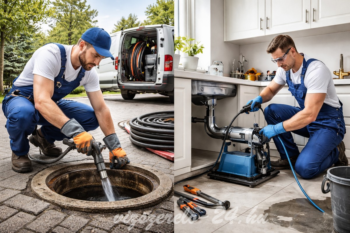 Csatorna- és lefolyótisztítás